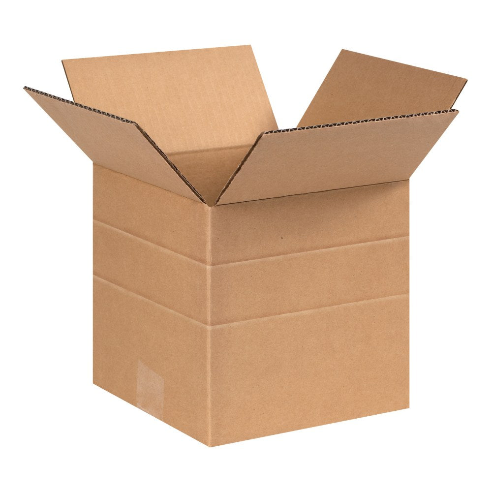 Partners Brand Multi-Depth Corrugated Boxes, 6in x 6in x 6in, Kraft, Bundle Of 25 Boxes