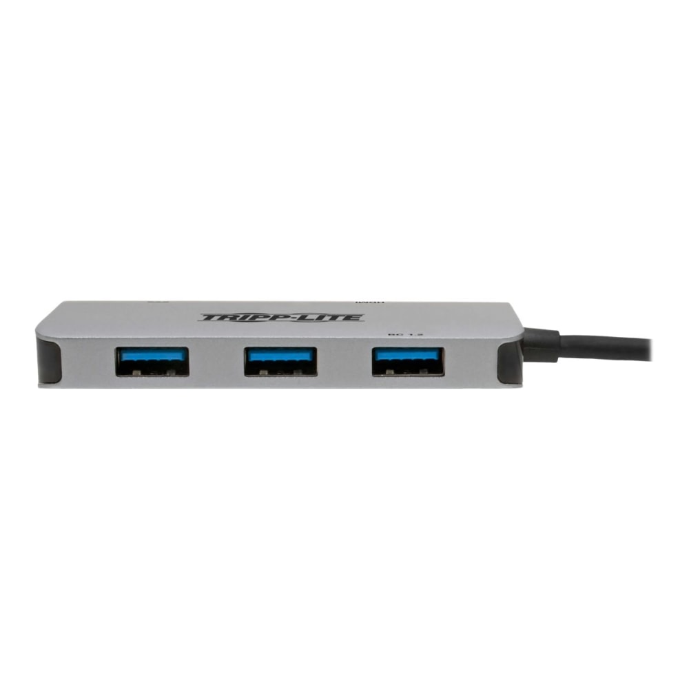Tripp Lite USB C Multiport Adapter Converter, Gray