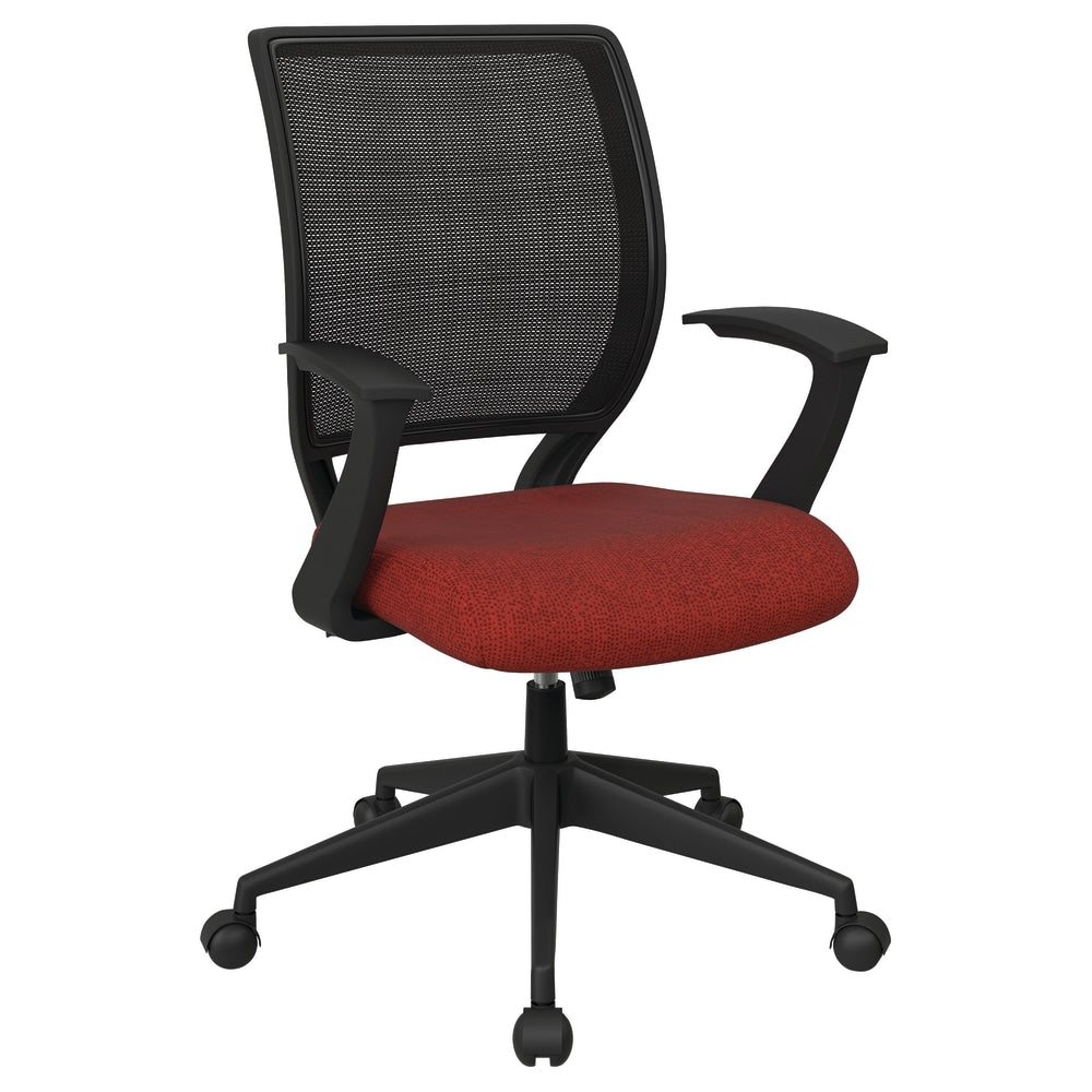 Office Star Work Smart Mesh Task Chair, Cherry/Black