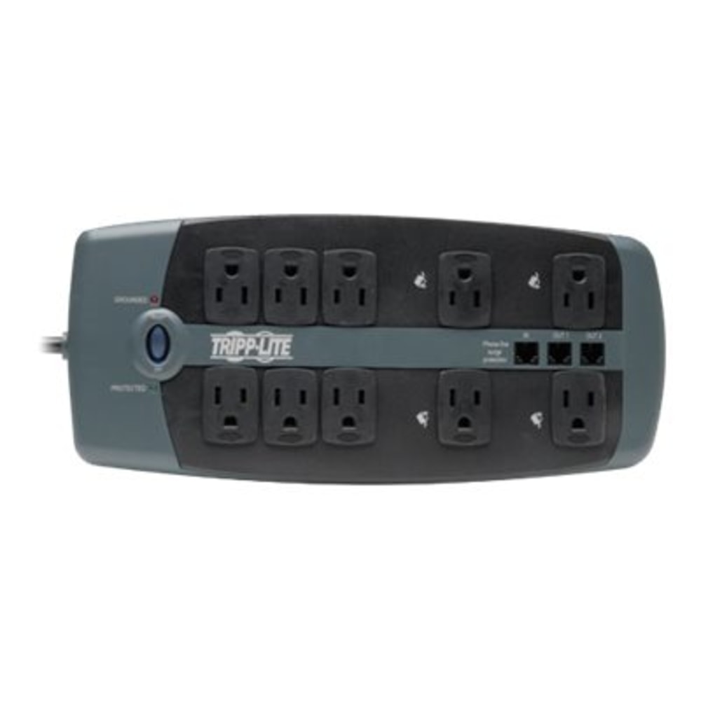 Tripp Lite Protect It 10-Outlet Surge Protector, 8ft Cord, Black