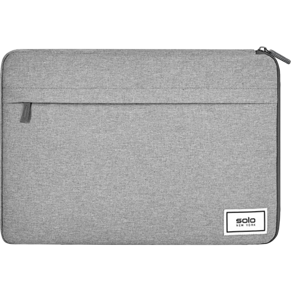 Solo New York Re:Focus 13.3in Laptop Sleeve, 51% Recycled, Gray