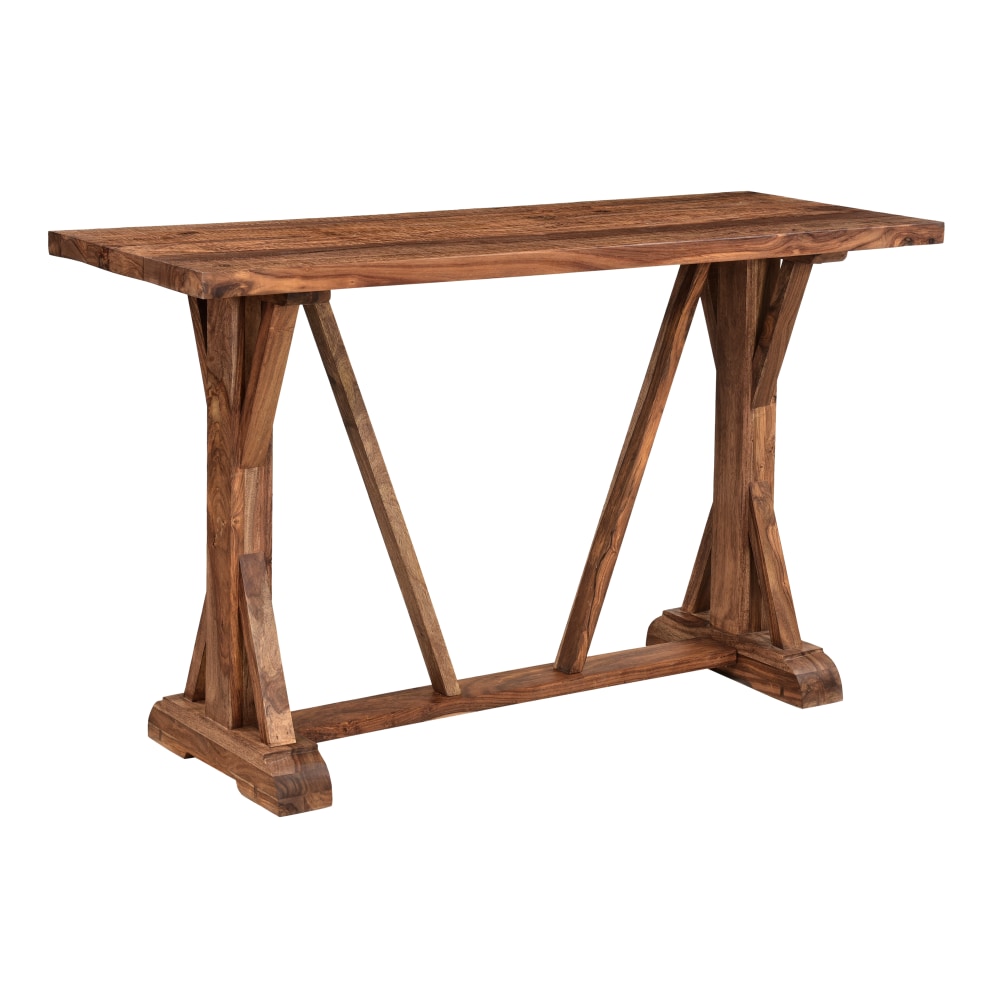 Coast to Coast Carson Console/Sofa Table, 30inH x 52inW x 18inD, Brownstone Chatter