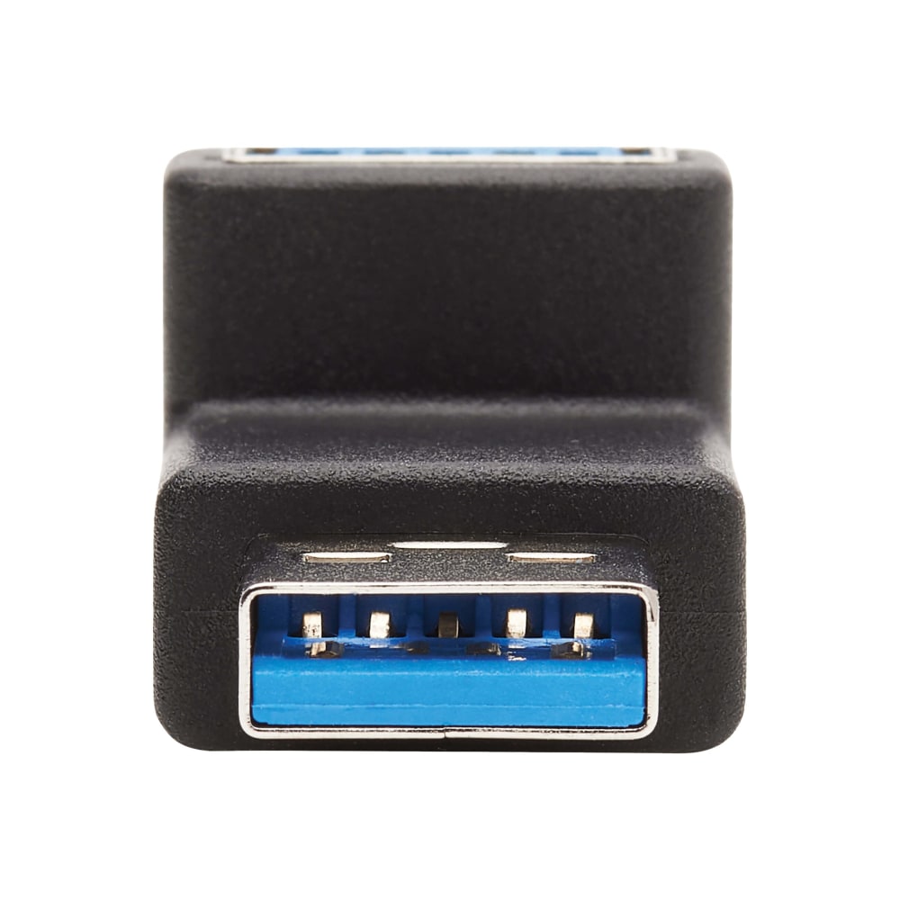 Tripp Lite USB 3.0 SuperSpeed Adapter - USB-A to USB-A, M/F, Up Angle, Black - USB adapter - USB Type A (F) up-angled to USB Type A (M) - USB 3.0 - molded - black