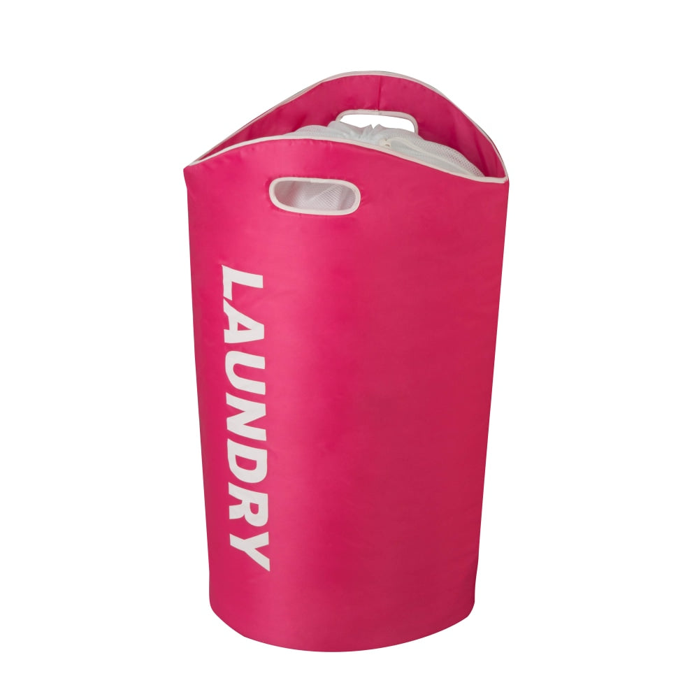 Honey-Can-Do Foam Laundry Tote, 26 7/8in, Pink