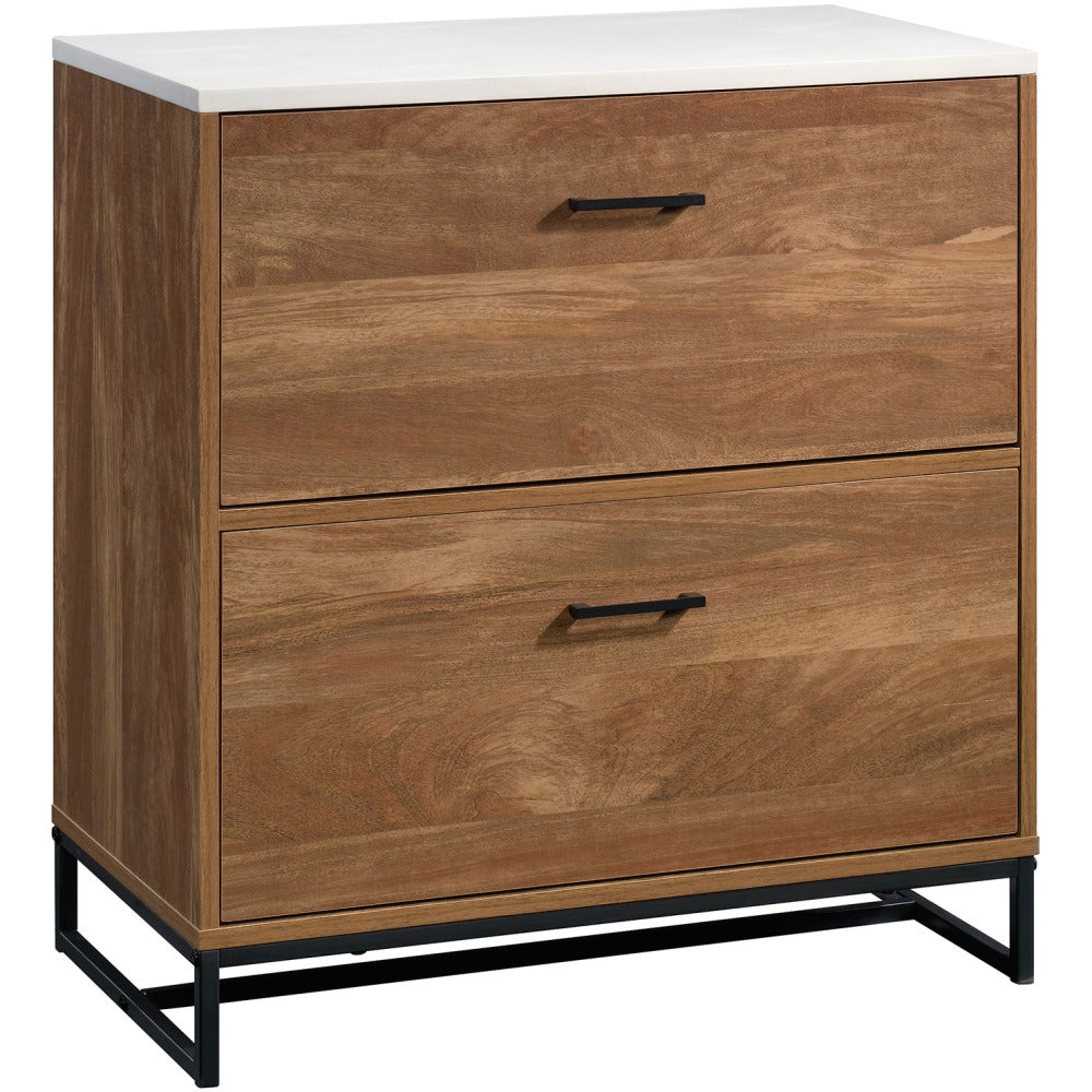 Sauder Tremont Row 28inW x 15-3/4inD Lateral 2-Drawer File Cabinet, Sindoori Mango/White