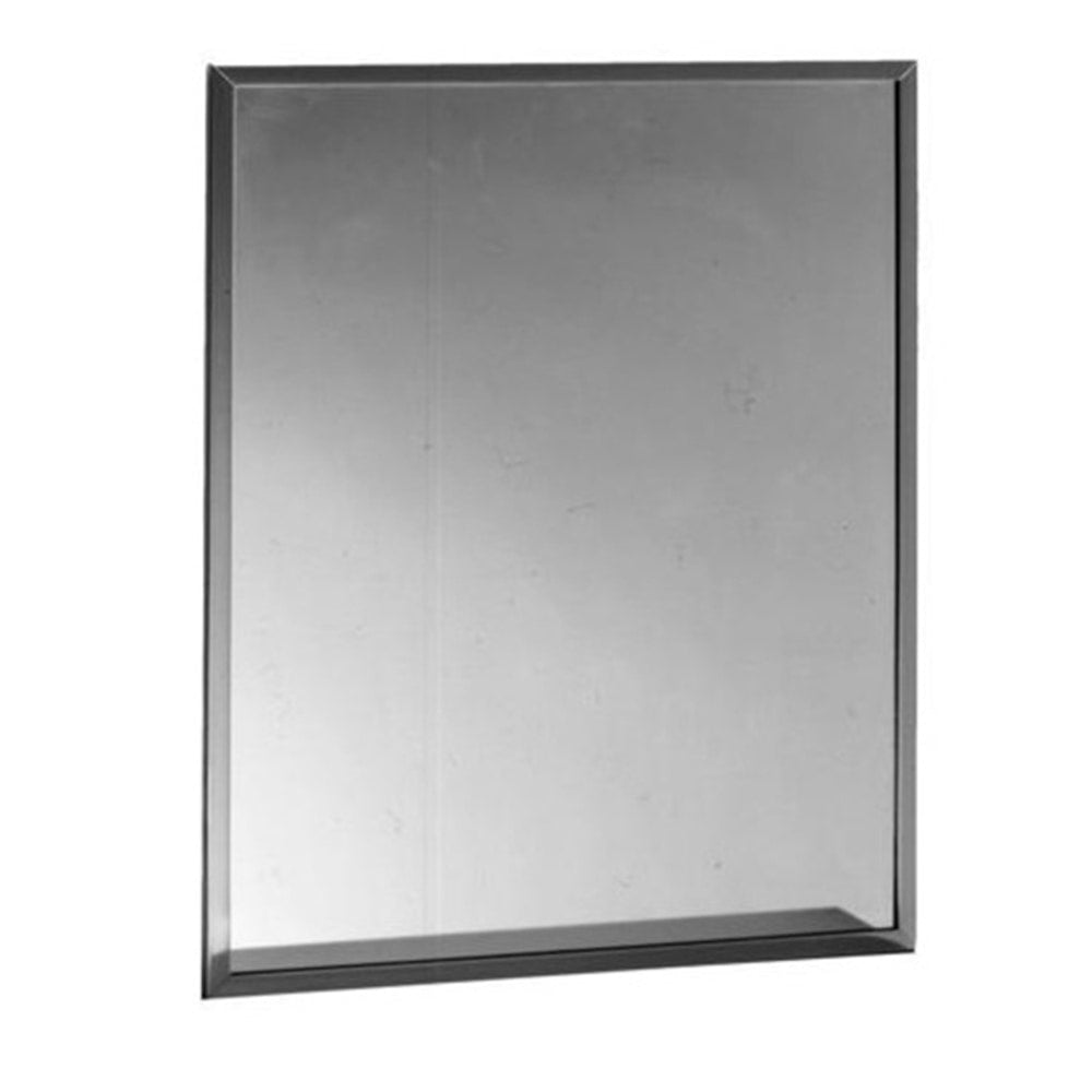 Bobrick Framed Mirror, 24in x 36in, Silver