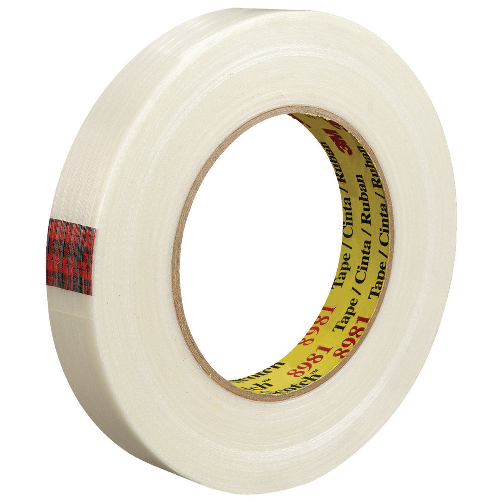 Scotch 8981 Strapping Tape, 3in Core, 0.75in x 60 Yd., Clear, Case Of 12