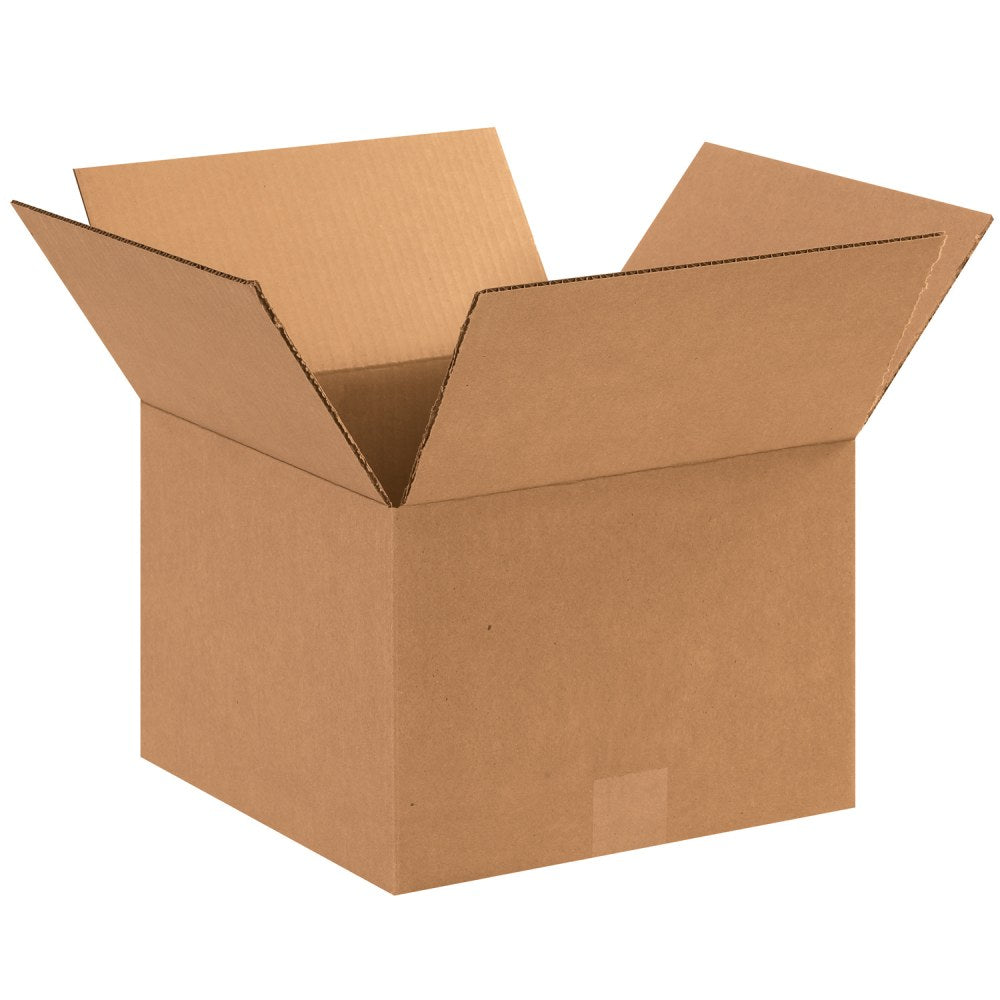 Partners Brand Corrugated Boxes, 12in x 12in x 8in, Kraft, Pack Of 25