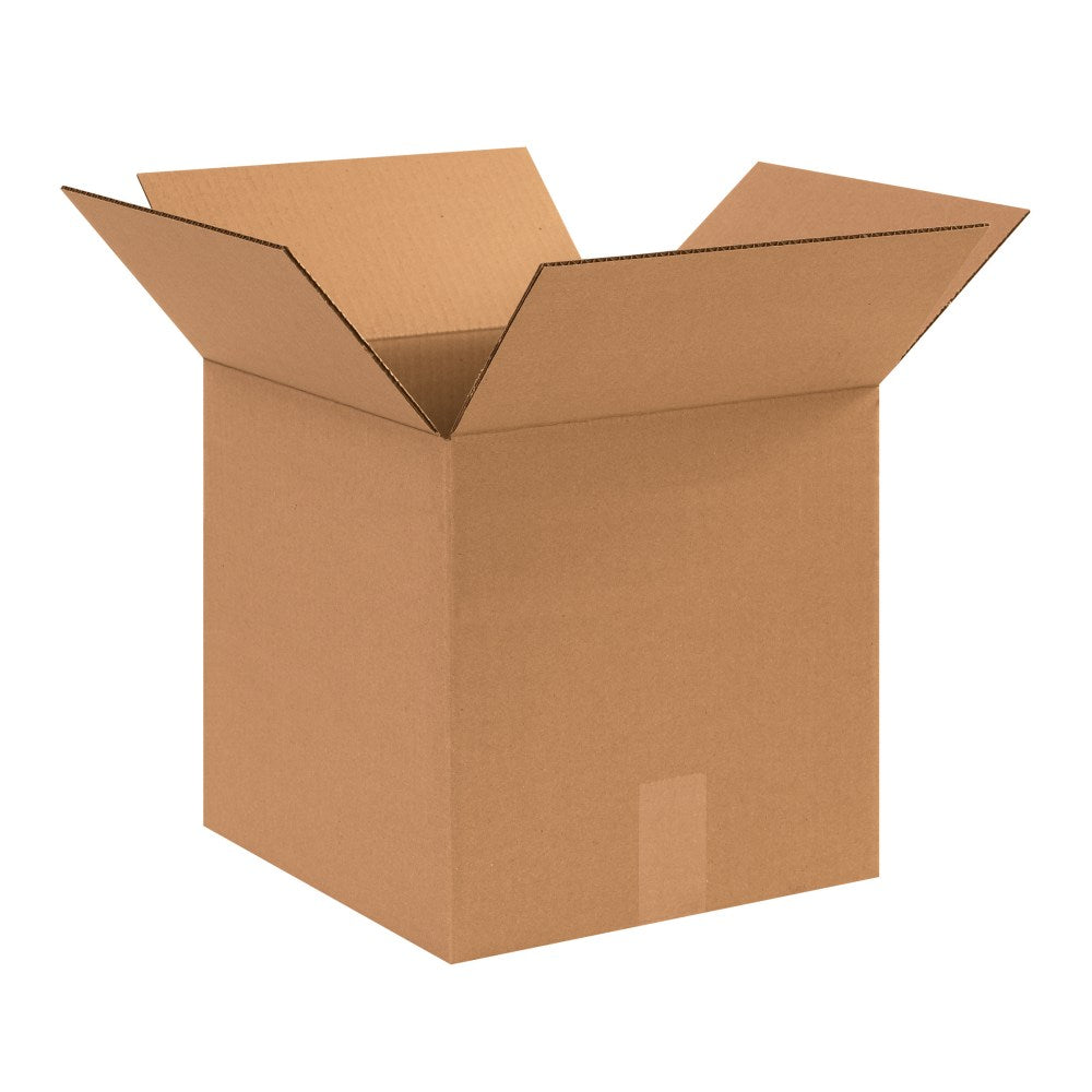 Partners Brand Heavy-Duty Single Wall Boxes, 12in x 12in x 12in, Kraft, Pack Of 25