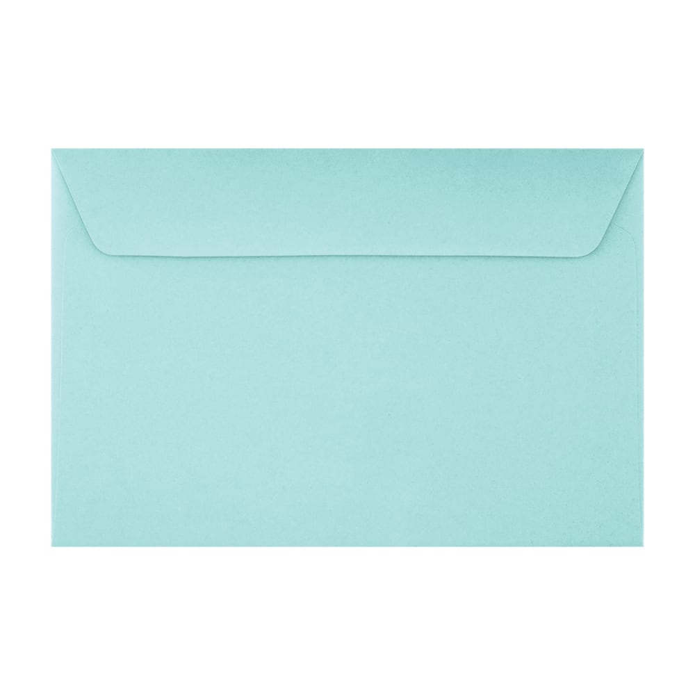 LUX Booklet 6in x 9in Envelopes, Peel & Press Closure, Seafoam, Pack Of 500