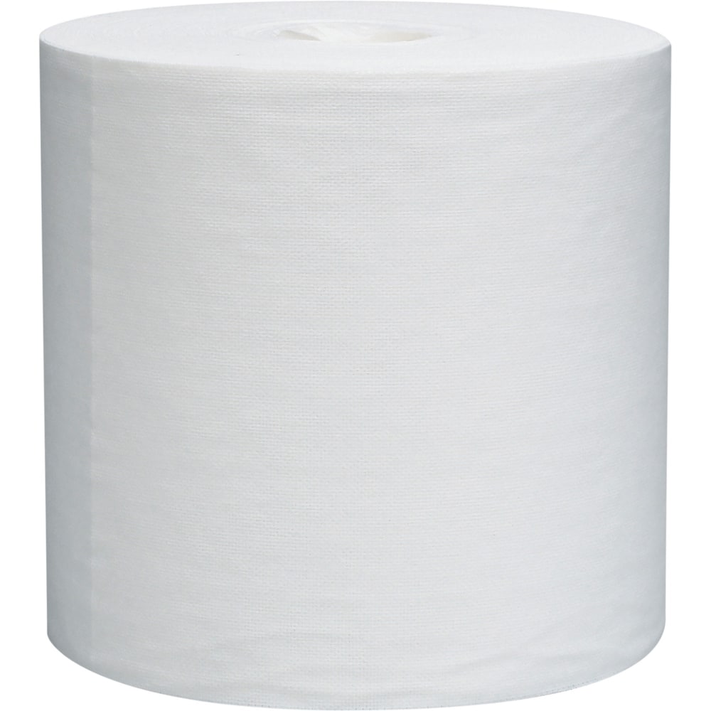 Wypall L30 Center-Pull General-Purpose Light-Duty Wipers, 9 13/16in x 15 1/4in, White, 300 Sheets Per Roll, Carton Of 2 Rolls
