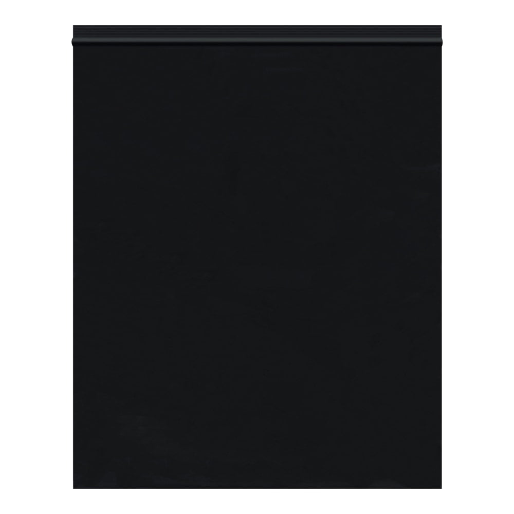 Partners Brand 2 Mil Colored Reclosable Poly Bags, 10in x 12in, Black, Case Of 1000
