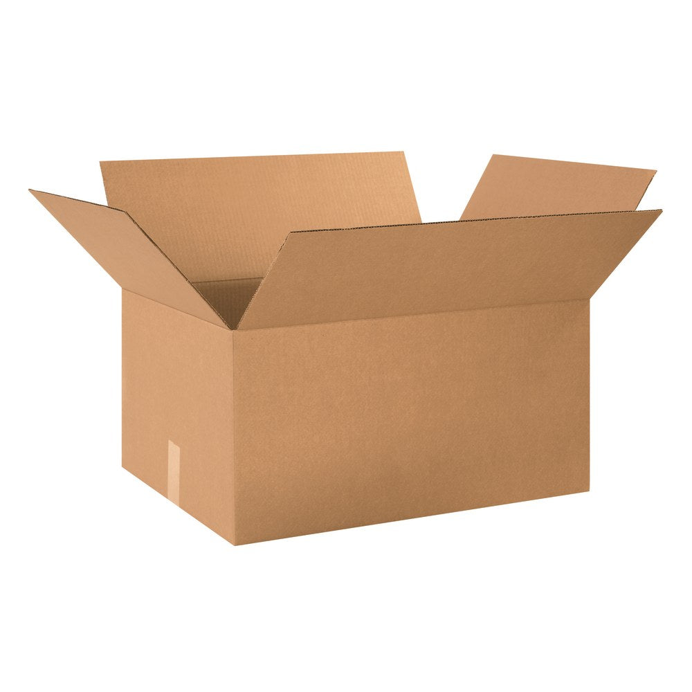 Partners Brand Corrugated Boxes, 24in x 18in x 12in, Kraft, Pack Of 10