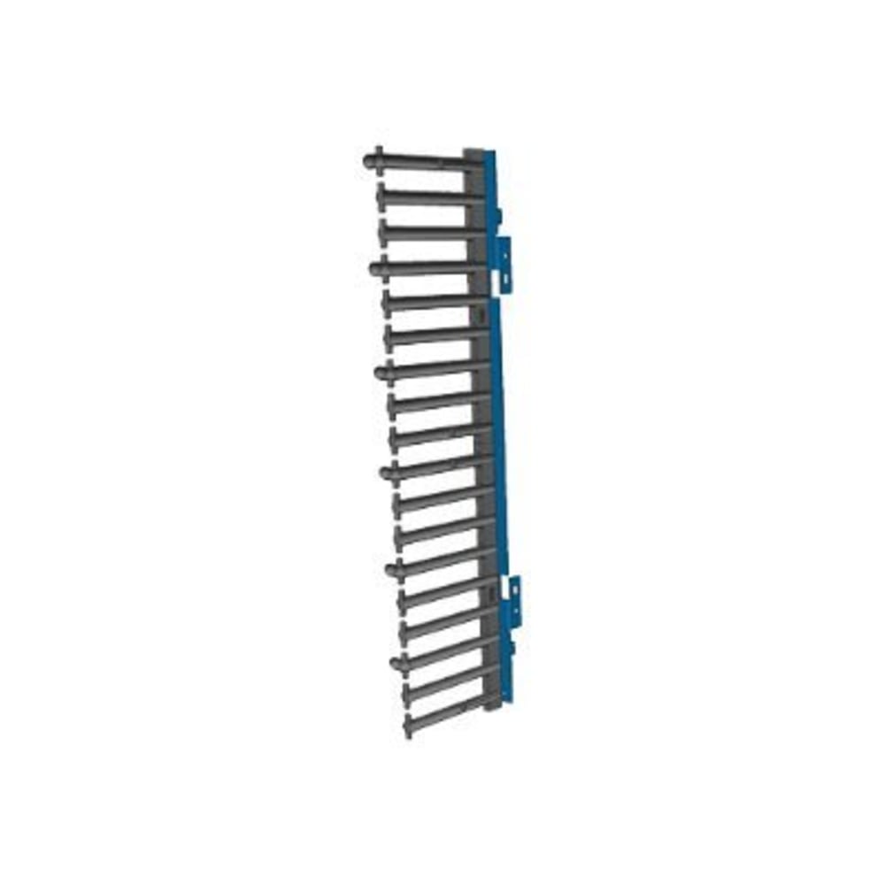 Knurr 010200078 Rack Cable Management Kit - Rack Cable Management Panel - Black - 2 - 18U Rack Height - 19in Panel Width
