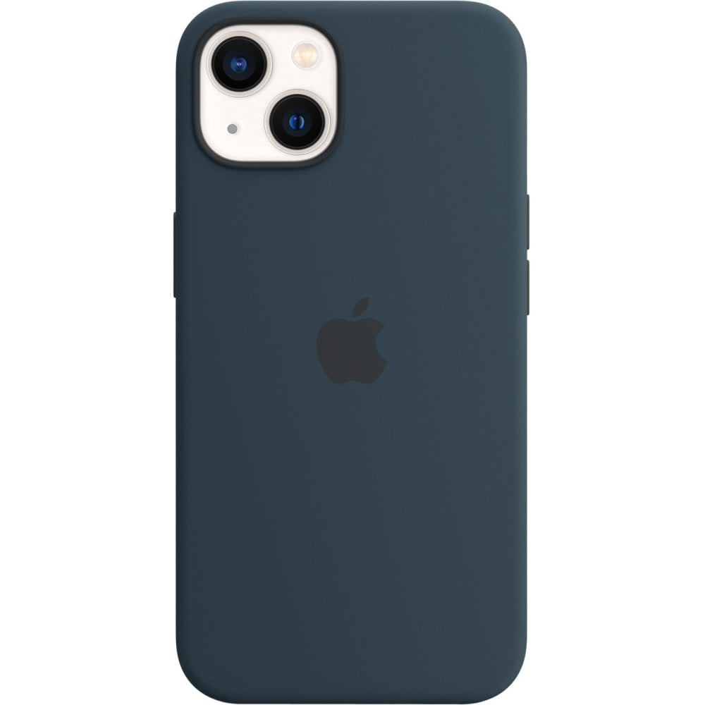 Apple iPhone 13 Silicone Case with MagSafe - Abyss Blue - For Apple iPhone 13 Smartphone - Abyss Blue - Silky, Soft-touch - Drop Resistant, Scratch Resistant, Damage Resistant, Dirt Resistant - Silicone