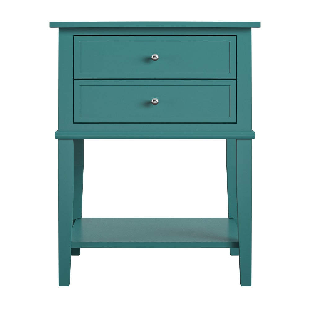 Ameriwood Home Franklin Accent Table, 28inH x 22inW x 15-1/2inD, Emerald