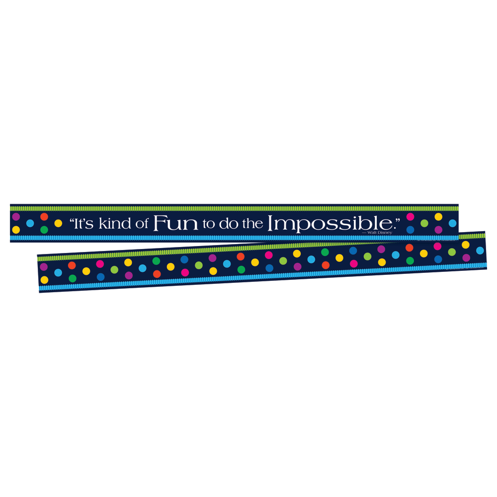 Barker Creek Double-Sided Border Strips, 3in x 35in, Italy Punti Felici, Set Of 24