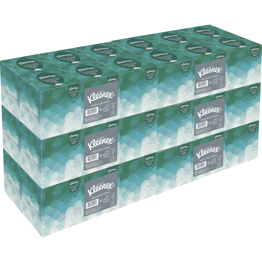 Kleenex Boutique 2-Ply Facial Tissue, White, 95 Sheets Per Box, Carton Of 36 Boxes