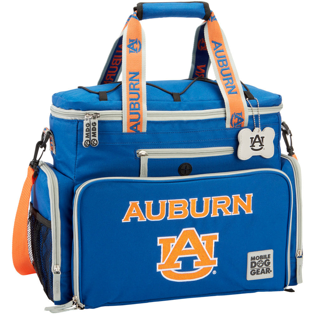 Overland Mobile Dog Gear NCAA Week Away Bag, 12inH x 8inW x 16-1/2inD, Auburn Tigers