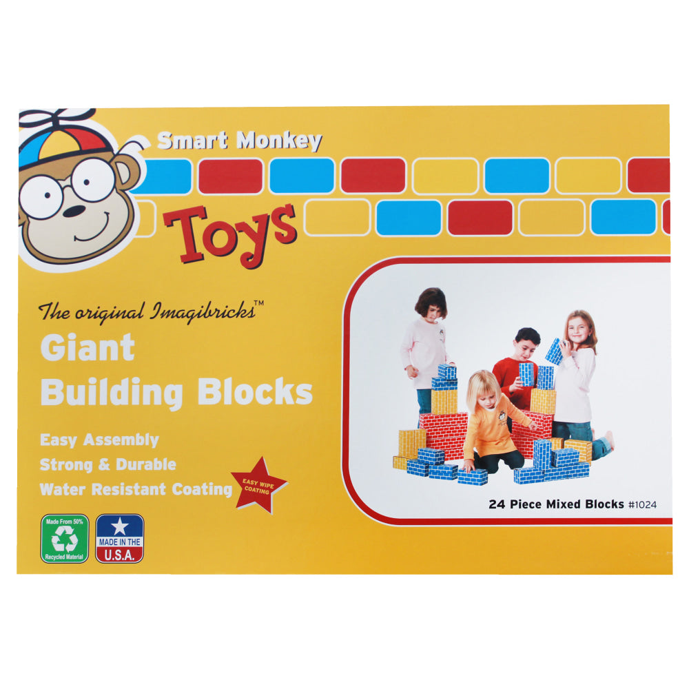 Smart Monkey ImagiBRICKS Giant 24-Piece Building Block Set