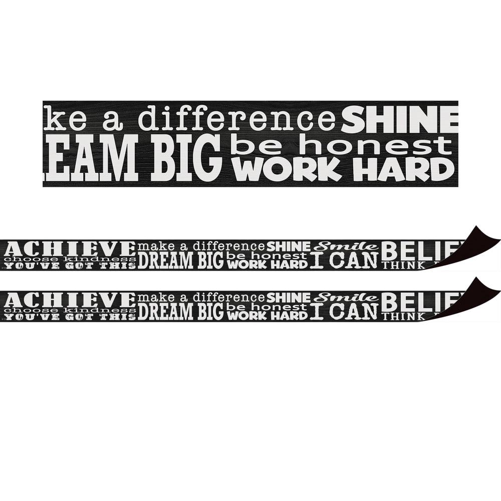 Teacher Created Resources Magnetic Border, Modern Farmhouse Positive Sayings, 24ft Per Pack, Set Of 2 Packs