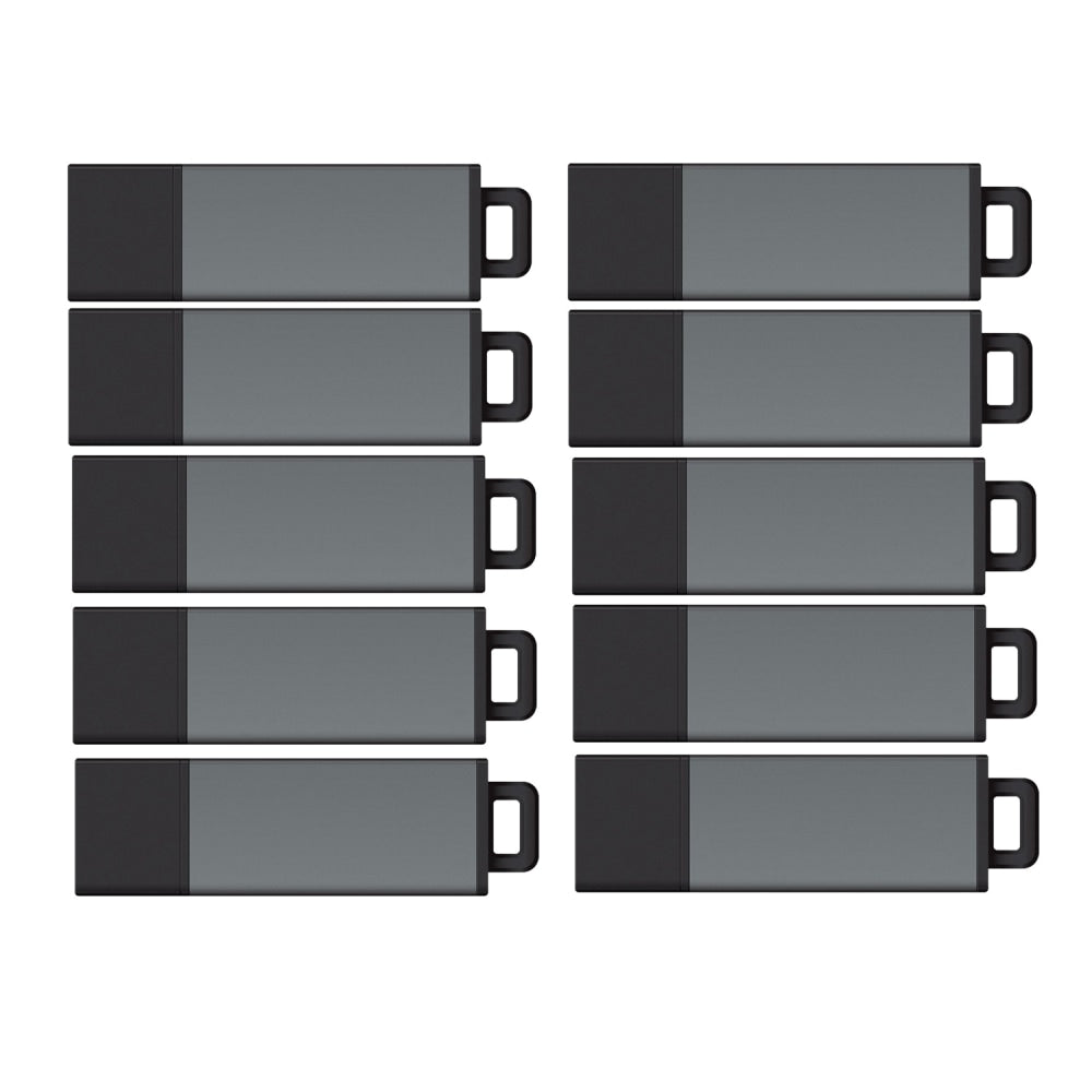 Centon DataStick Pro USB 2.0 Flash Drives, 4GB, Pro Gray, Pack Of 25 Flash Drives, S1-U2P1-4G25PK