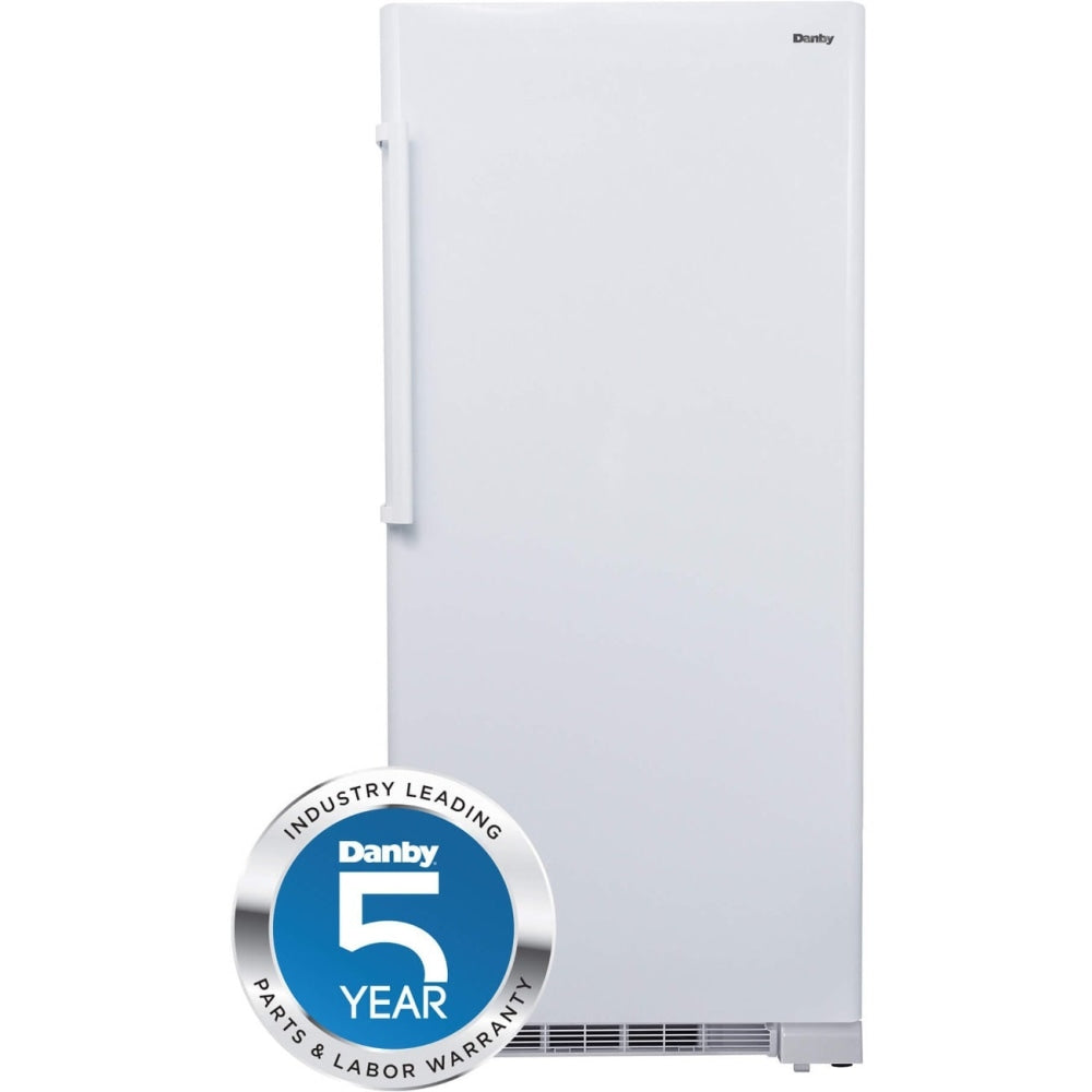 Danby Designer 16.7 cu. ft. Upright Freezer - 16.70 ft³ - Reversible - 16.70 ft³ Net Freezer Capacity - White - LED Light