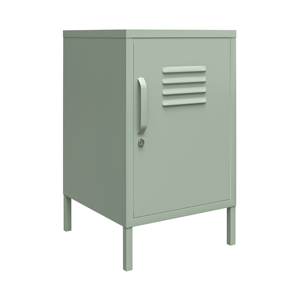 Ameriwood Home Mission District Metal Locker End Table, 27-3/16inH x 15inW x 15-3/4inD, Green