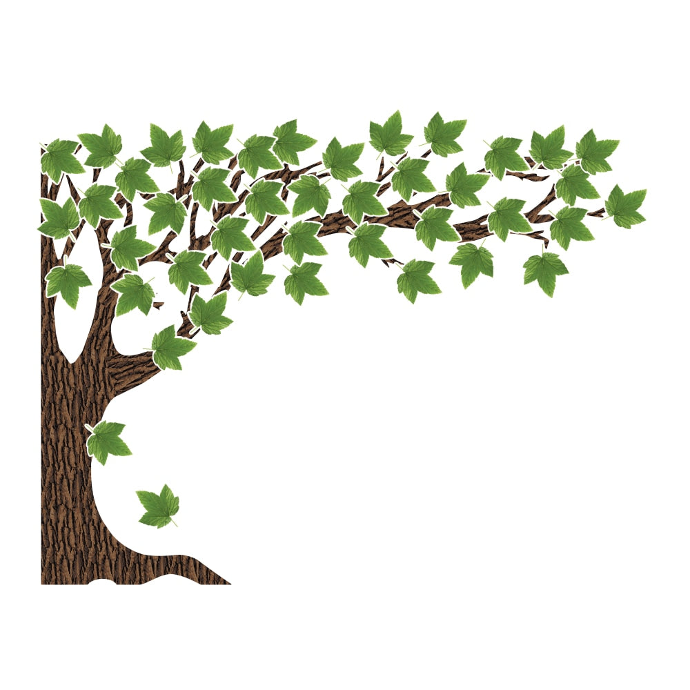 Schoolgirl Style Woodland Whimsy Big Tree Bulletin Board Set, 70in x 55in