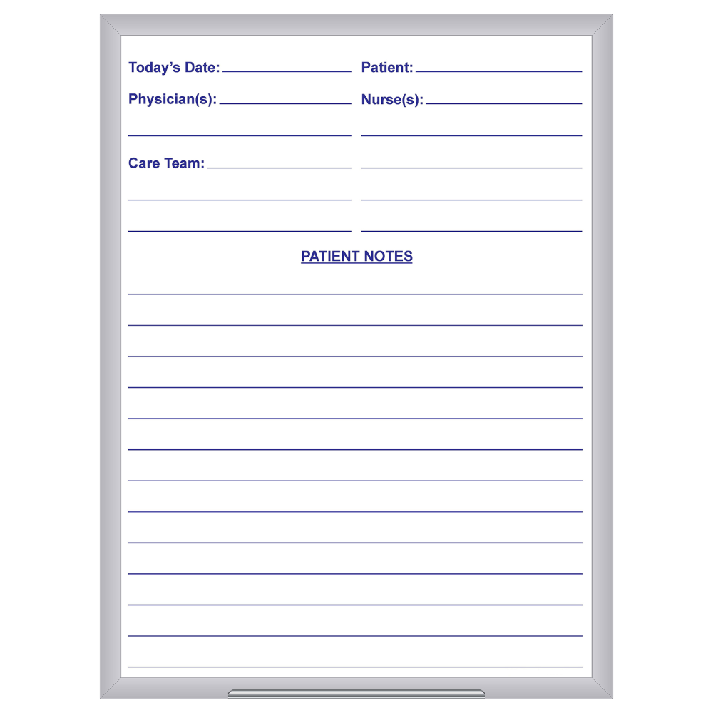 Ghent Horizontal Sliding Panel Magnetic Dry-Erase Whiteboard, Porcelain, 48in x 96in, White, Satin Aluminum Frame