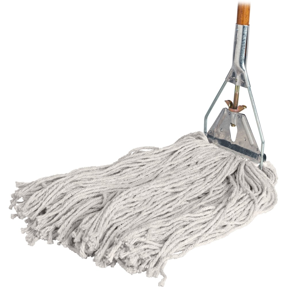 Genuine Joe Cotton Wet Mop With 60in Handle