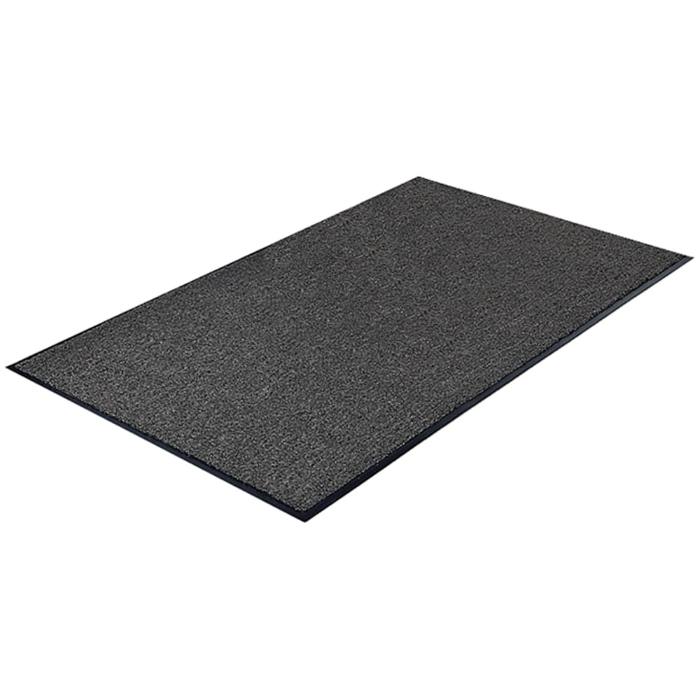 Genuine Joe Silver Series Walk-Off Indoor Mat, 3ft x 5ft, Charcoal