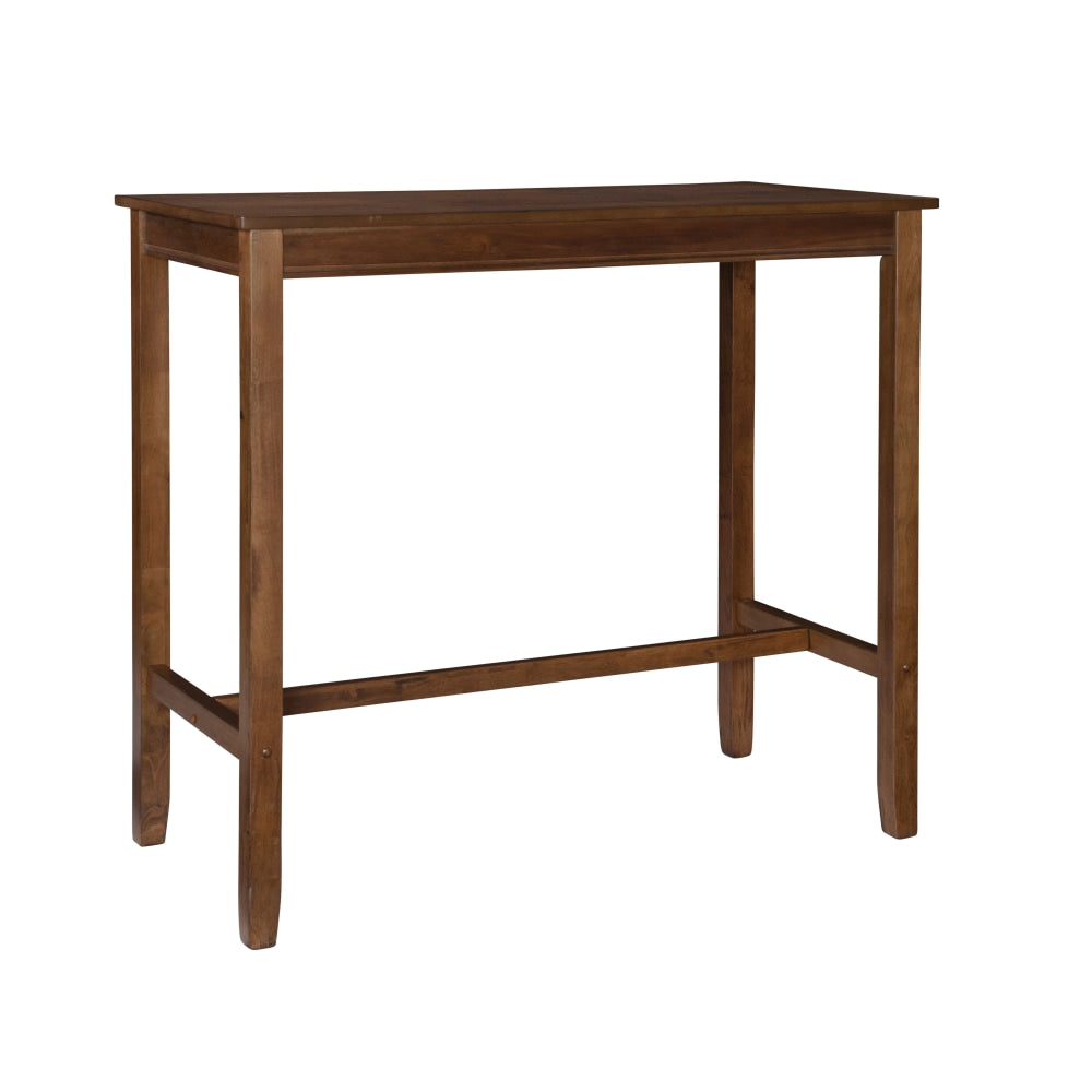 Linon Walker Bar Pub Table, 42inH x 47-1/4inW x 23-3/4inD, Rustic
