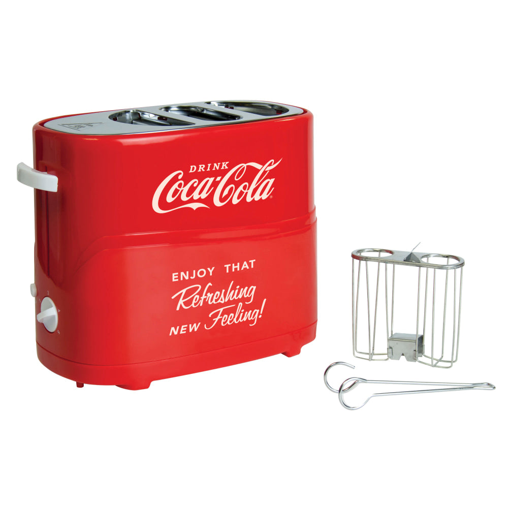 Nostalgia Electrics Coca-Cola Pop-Up Hot Dog Toaster, Red