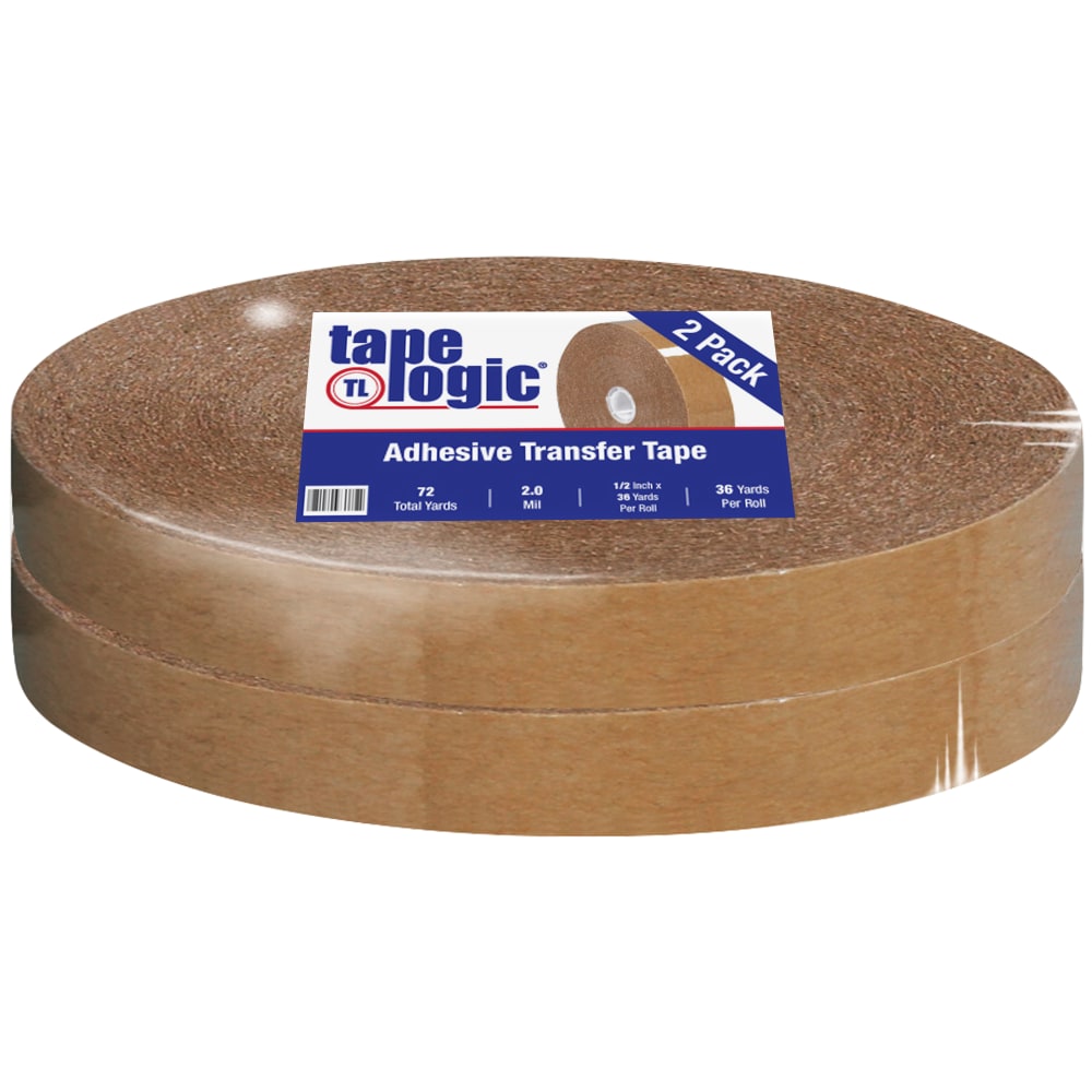 Partners Brand Industrial #502 General Purpose Adhesive Transfer Tape, 1/2in x 1,296, Clear, Case Of 2