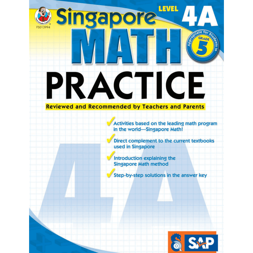 Common Core Math Practice Workbook, Math Level 4A, Grade 5
