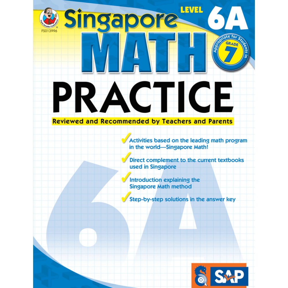Common Core Math Practice Workbook, Math Level 6A, Grade 7
