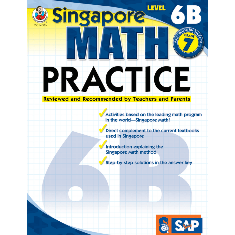 Common Core Math Practice Workbook, Math Level 6B, Grade 7