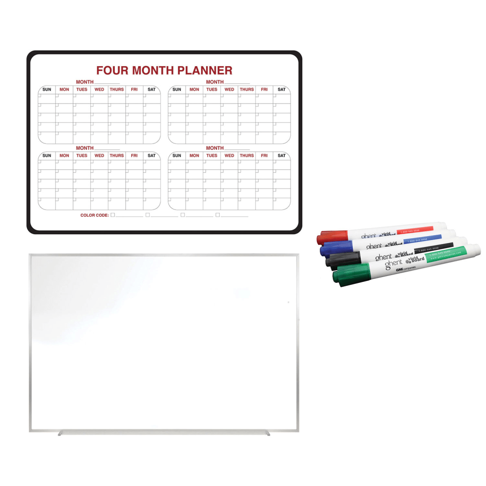 Ghent Work From Home Bundle, 24inH x 36inW, White