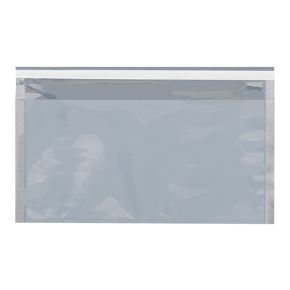 Partners Brand Glamour Mailers, 10-1/4inH x 6-1/4inW x 1/16inD, Translucent Silver, Case Of 250 Mailers