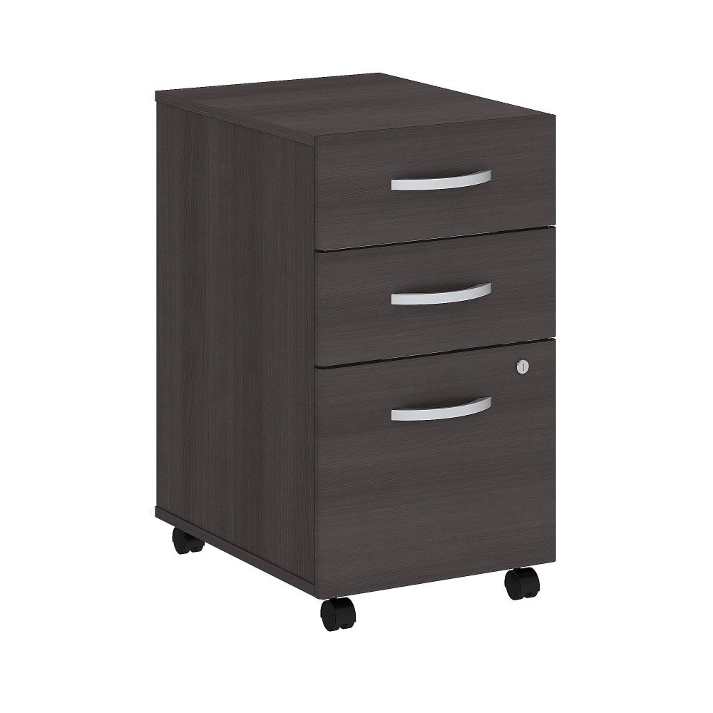 Bush Business Furniture Studio C 20-1/4inD Vertical 3-Drawer Mobile File Cabinet, Storm Gray, Delivery