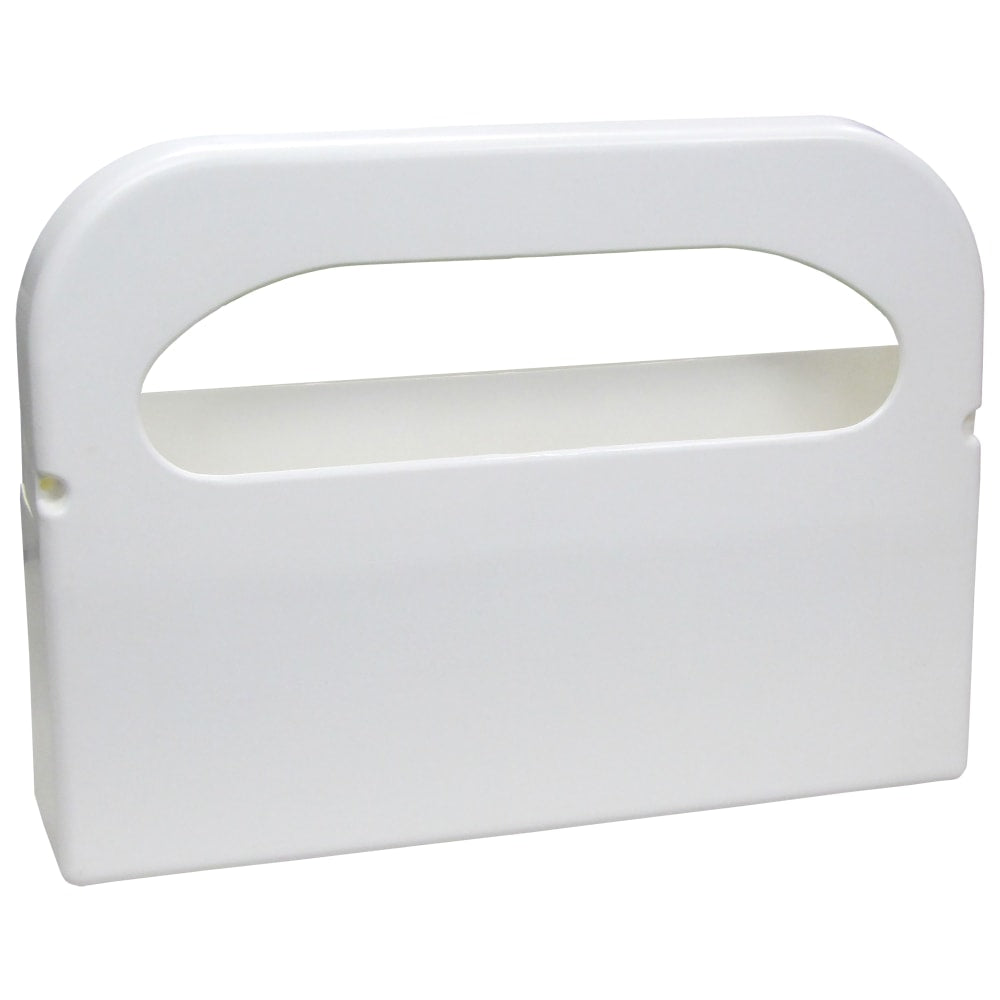 Hospeco Health Gards Half-Fold Polystyrene Toilet Seat Cover Dispensers, 11-1/2inH x 16inW x 3-1/4in, White, Pack Of 2 Dispensers