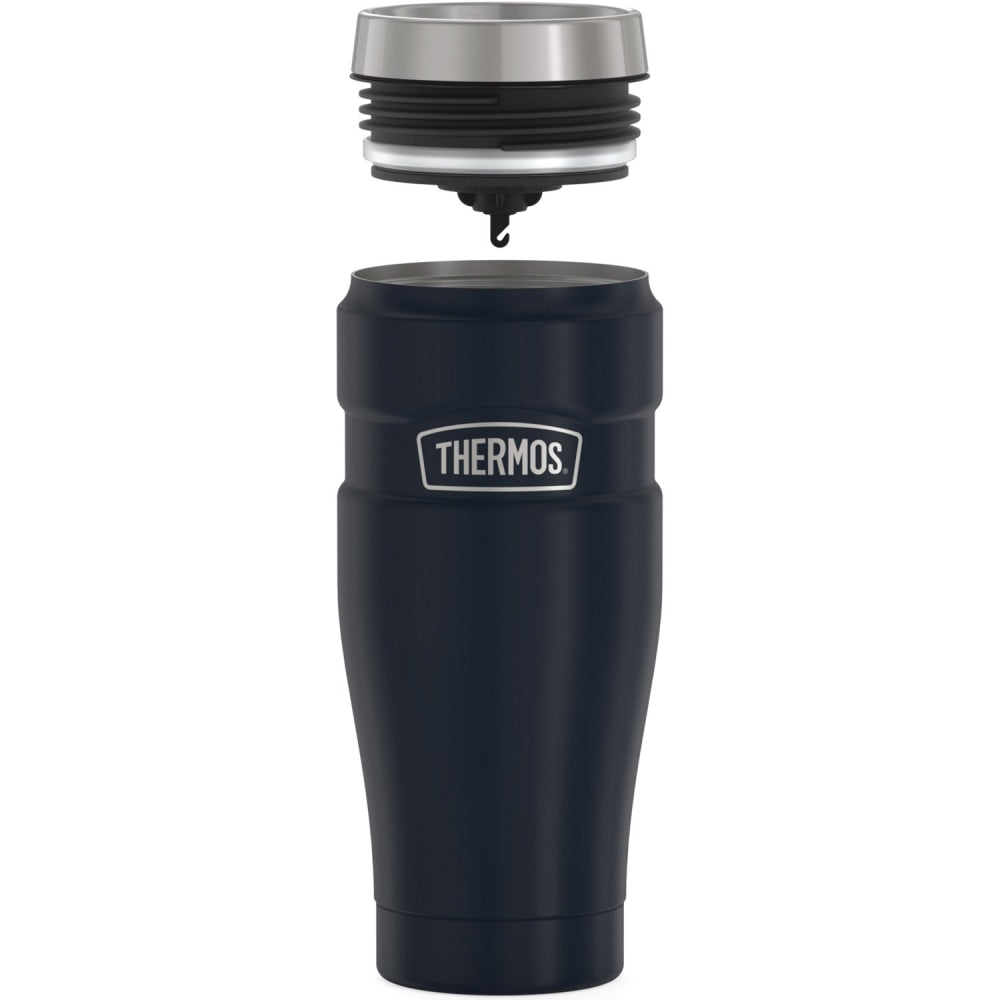Thermos Stainless King Tumbler 16Oz - Coffee - Dishwasher Safe - Midnight Blue - Stainless Steel Body