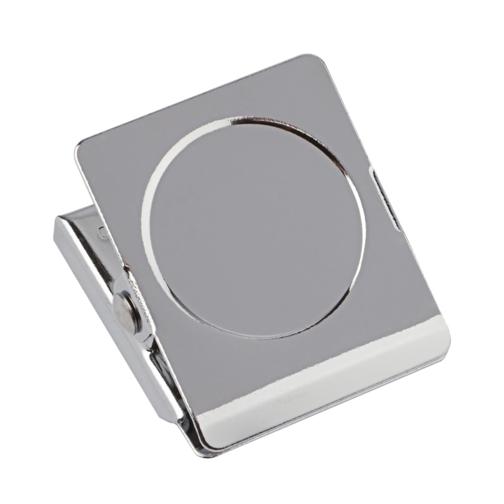 Office Depot Brand Magnetic Clips, Silver, Pack Of 2