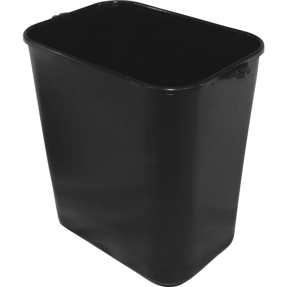 Impact 14-quart Plastic Wastebasket - 3.50 gal Capacity - Dent Resistant, Leak Resistant, Rust Resistant, Long Lasting - 12.2in Height x 8in Width x 7.9in Depth - Polyethylene, Plastic - Black - 1 Each