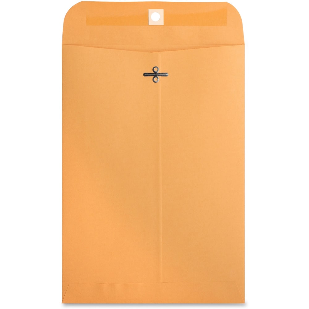 Business Source Heavy-duty Clasp Envelopes - Clasp - #75 - 7 1/2in Width x 10 1/2in Length - 28 lb - Clasp - Kraft - 100 / Box - Kraft