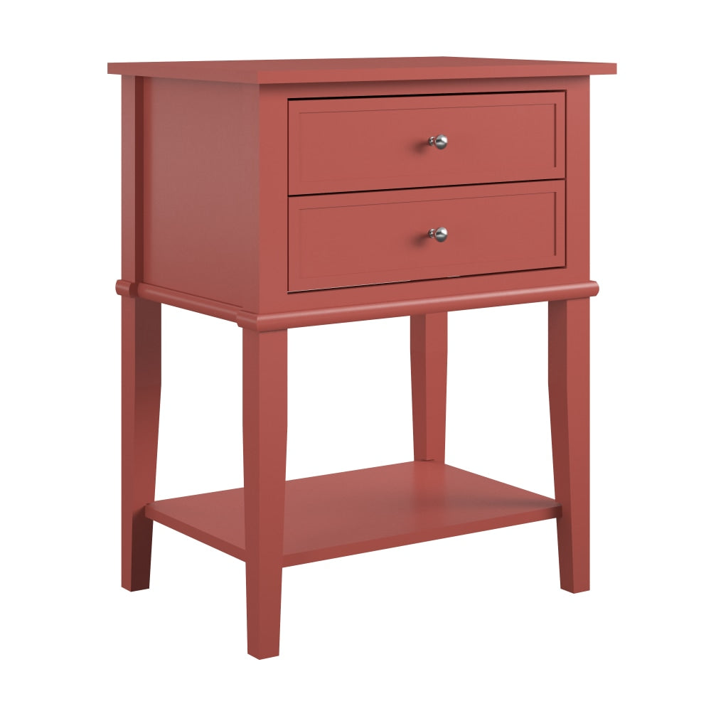 Ameriwood Home Franklin Accent Table, 28inH x 22inW x 15-1/2inD, Terracotta