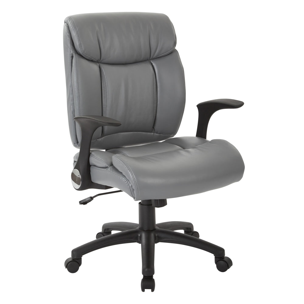 Office Star Work Smart High-Back Chair, Charcoal/Black