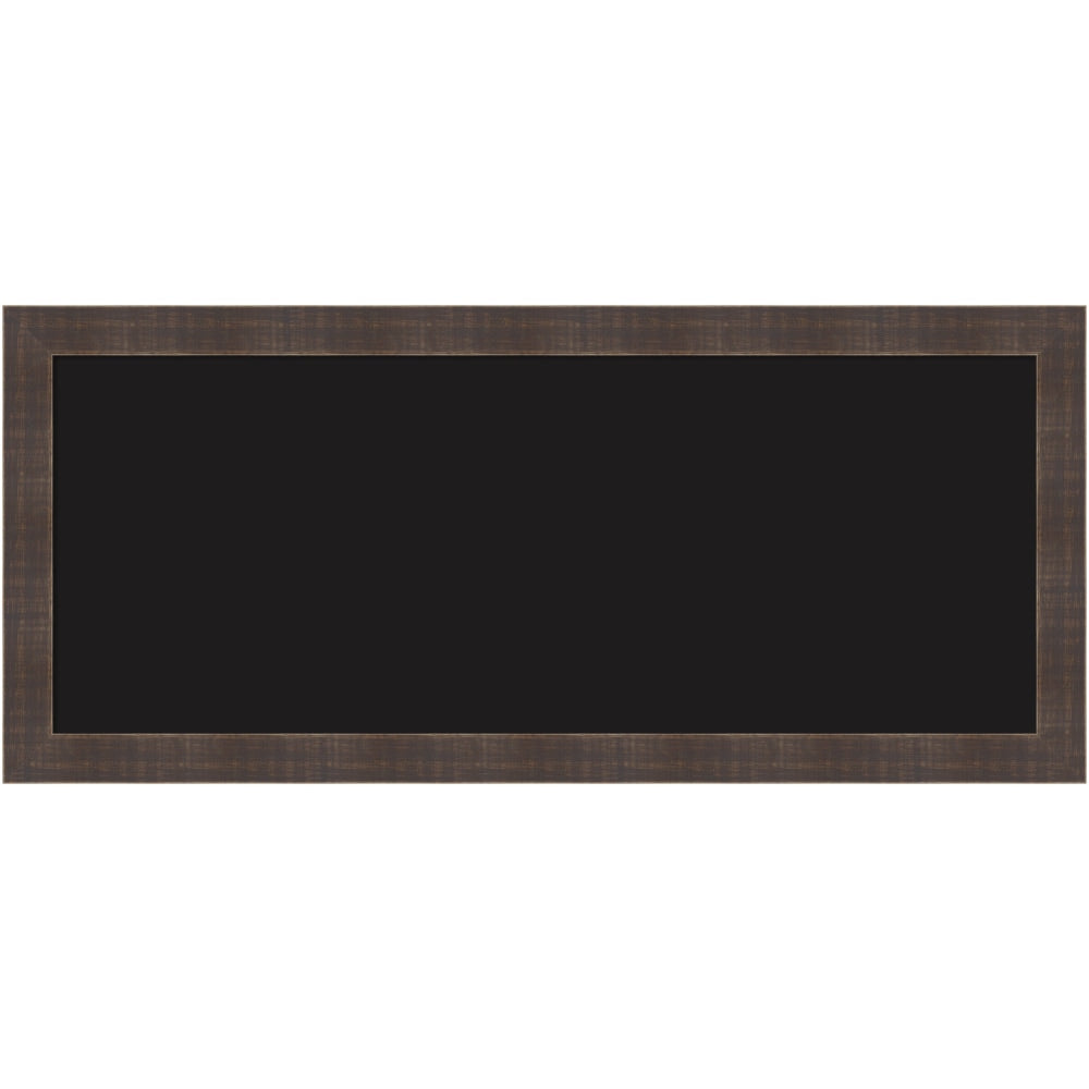Amanti Art Liquid Chalk Marker Board, 14in x 32in, Black, Whiskey Brown Wood Frame