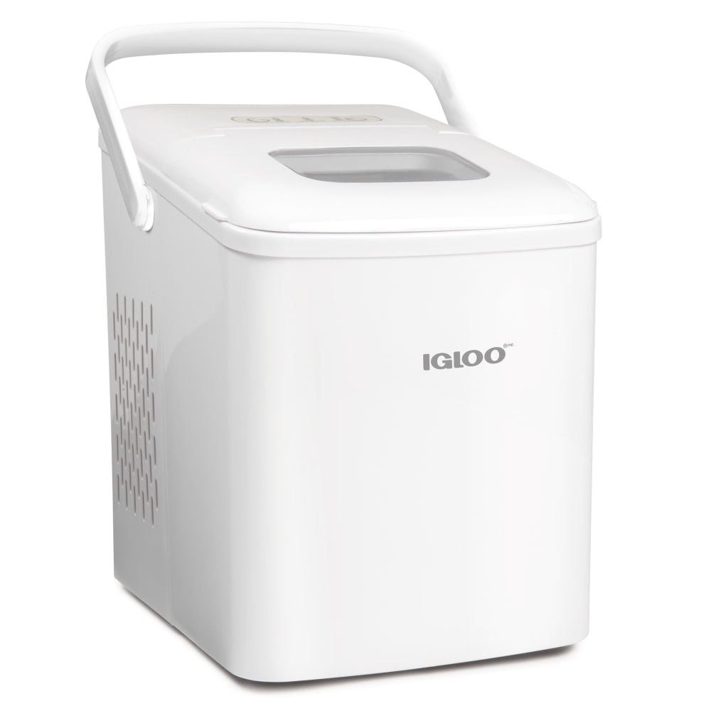 Igloo IGLICEB26HNWH 26 Lb Self-Cleaning Ice Maker, White